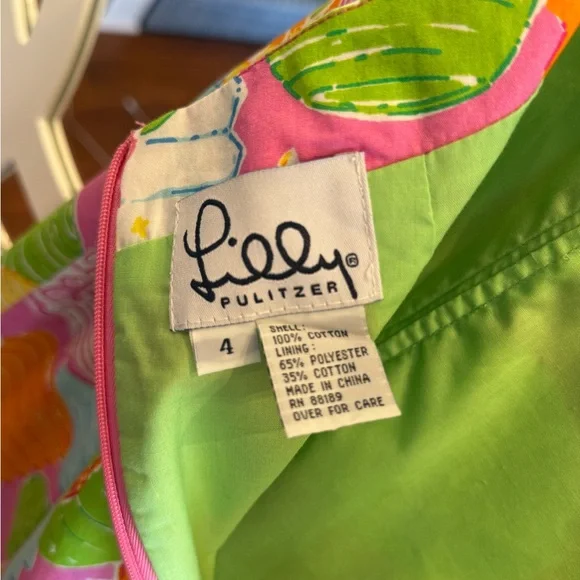 Vintage Lilly Pulitzer Strapless Dress! - Picture 4 of 4